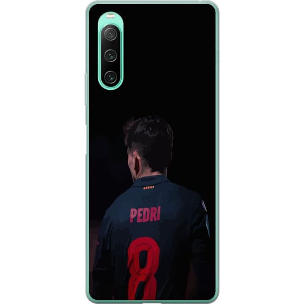 Sony Xperia 10 IV Genomskinligt Skal Pedri FC Barcelona Fotboll Spansk Mittfältare Mål Sportmotiv Fans Barn Ungdom