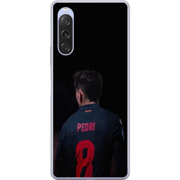 Sony Xperia 10 V Genomskinligt Skal Pedri FC Barcelona Fotboll Spansk Mittfältare Mål Sportmotiv Fans Barn Ungdom