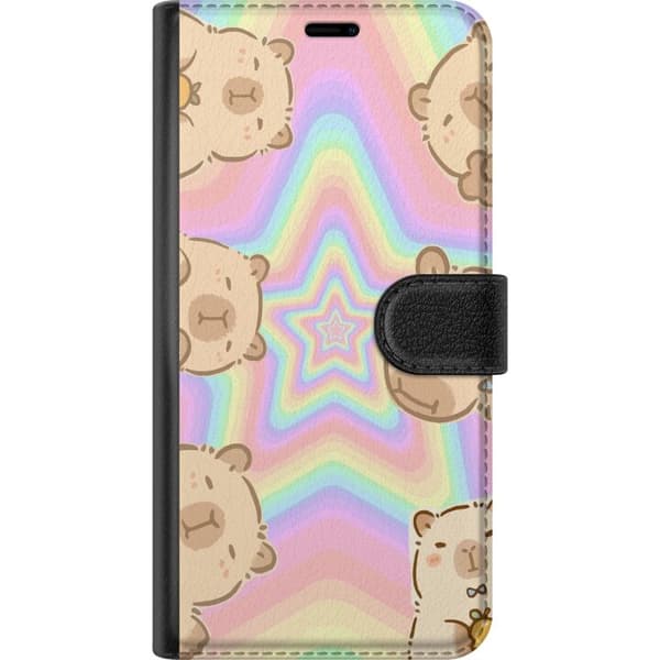 Sony Xperia 1 VI Plånboksfodral Kawaii Capybara Galaxy Söt Anime Djur Rymdmotiv Kawaii Trend Present TikTok Design