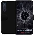 Pikkukuva 1 / 3: Sony Xperia 5 II Lompakkokotelo Black Mirror Sci-Fi Netflix -sarja Dystopia Teknologia Cyberpunk Synkkä TV Videopeli Teema