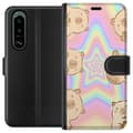 Pikkukuva 1 / 3: Sony Xperia 5 III Lompakkokotelo Kawaii Capybara Galaxy Söpö Anime Eläin Avaruusteema Kawaii Trendi Lahja TikTok-suunnittelu