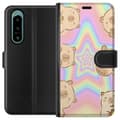 Miniatyrbillede 1 af 3: Sony Xperia 5 IV Tegnebogsetui Kawaii Capybara Galaxy Sød Anime Dyr Rummotiv Kawaii Trend Gave TikTok Design