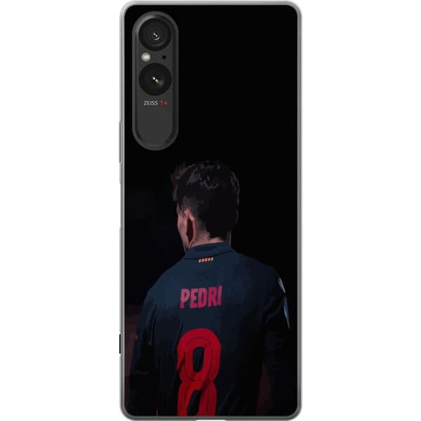Sony Xperia 5 V Gennemsigtig cover Pedri FC Barcelona Fodbold Spansk Midtbanespiller Mål Sportsmotivation Fans Børn Ungdom
