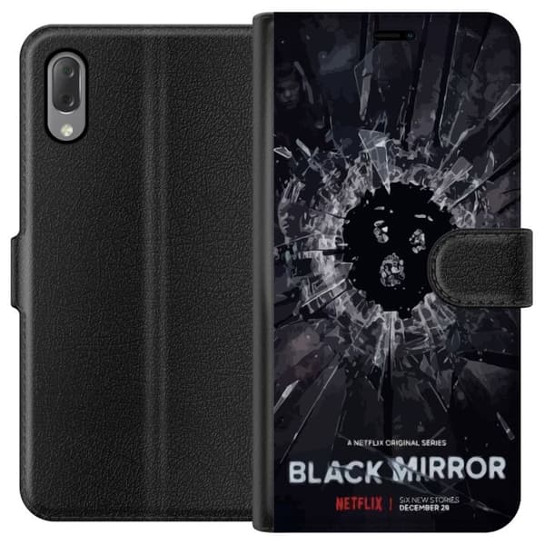 Sony Xperia L3 Lommeboketui Black Mirror Sci-Fi Netflix Serie Dystopi Teknologi Cyberpunk Mørkt TV Videospill Tema