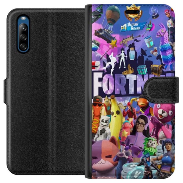 Sony Xperia L4 Tegnebogsetui Fortnite Skins Emotes Battle Royale Karakterer Gamer Gamingtema Fed Børn Unge