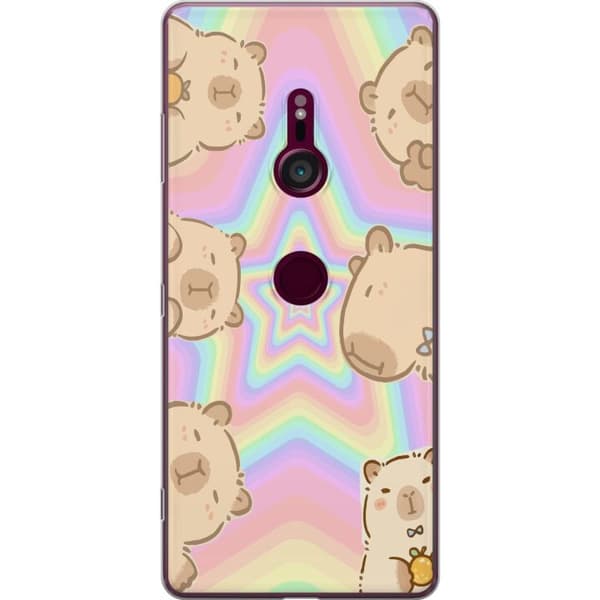 Sony Xperia XZ3 Gennemsigtig cover Kawaii Capybara Galaxy Sød Anime Dyr Rummotiv Kawaii Trend Gave TikTok Design