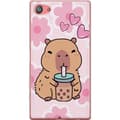 Miniatyrbilde 1 av 3: Sony Xperia Z5 Compact Gjennomsiktig deksel Kawaii Capybara Hjerteanime Stil Søt Design Dyretema TikTok Populær Gave Jente