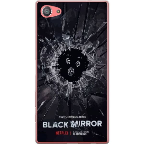 Sony Xperia Z5 Compact Gennemsigtig cover Black Mirror Sci-Fi Netflix Serie Dystopi Teknologi Cyberpunk Mørkt TV Videospil Tema