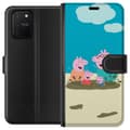 Miniatyrbillede 1 af 3: Samsung Galaxy S10 Lite Tegnebogsetui Greta Gris Familie Georg Mudderpøl Børnemotiv Serie Populær Børnekarakter Glæde