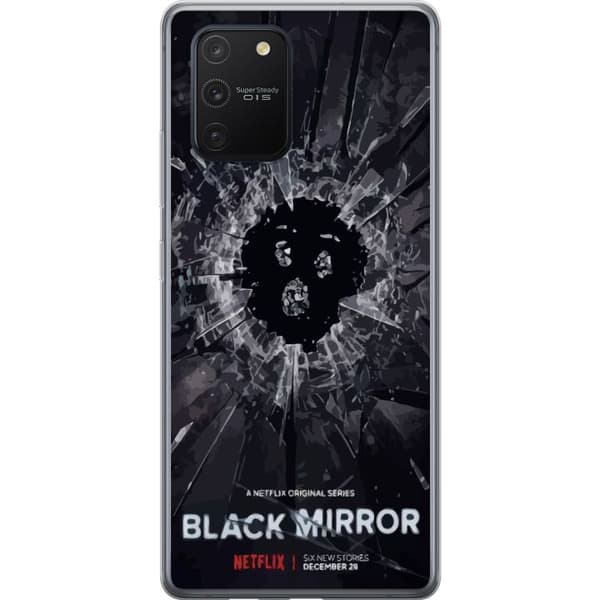 Samsung Galaxy S10 Lite Gennemsigtig cover Black Mirror Sci-Fi Netflix Serie Dystopi Teknologi Cyberpunk Mørkt TV Videospil Tema