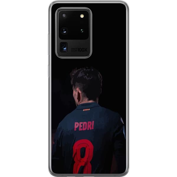 Samsung Galaxy S20 Ultra Läpinäkyvä kuori Pedri FC Barcelona Jalkapallo Espanjalainen Keskikenttäpelaaja Maali Urheilumotivaatio Fanit Lapset Nuoret