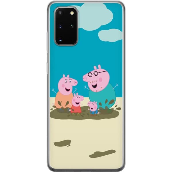 Samsung Galaxy S20+ Läpinäkyvä kuori Greta Possu Perhe Jori Mutapuro Lasten Kuva Sarja Suosittu Lasten Hahmo Ilo