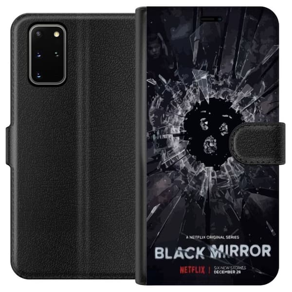 Samsung Galaxy S20+ Tegnebogsetui Black Mirror Sci-Fi Netflix Serie Dystopi Teknologi Cyberpunk Mørkt TV Videospil Tema