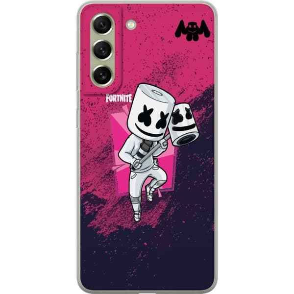 Samsung Galaxy S21 FE 5G Läpinäkyvä kuori Marshmello Fortnite Skin Emote Gaming DJ Hahmo Suosittu Aihe Lapsi Nuori Trendi