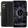 Miniatyrbild 1 av 3: Samsung Galaxy S21 FE 5G Plånboksfodral Black Mirror Sci-Fi Netflix Serie Dystopi Teknik Cyberpunk Mörkt TV Spelmotiv