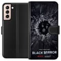 Miniatyrbillede 1 af 3: Samsung Galaxy S21 Tegnebogsetui Black Mirror Sci-Fi Netflix Serie Dystopi Teknologi Cyberpunk Mørkt TV Videospil Tema
