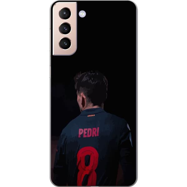 Samsung Galaxy S21 Genomskinligt Skal Pedri FC Barcelona Fotboll Spansk Mittfältare Mål Sportmotiv Fans Barn Ungdom