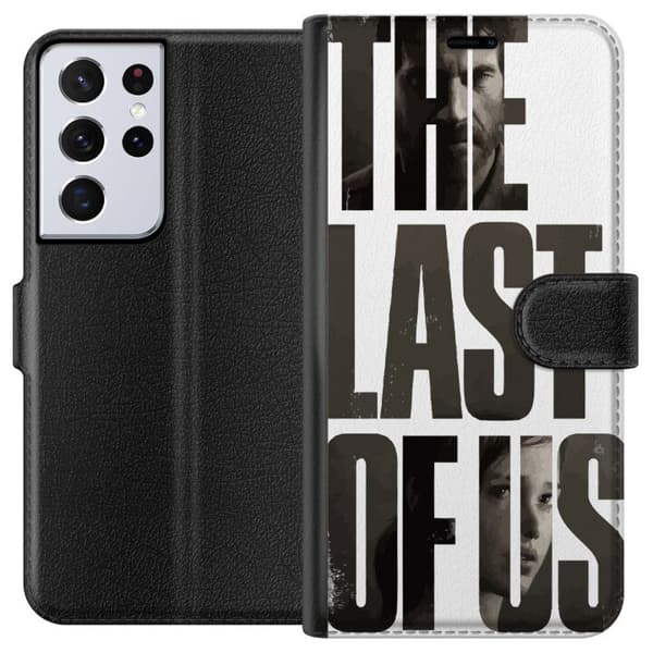 Samsung Galaxy S21 Ultra 5G Plånboksfodral The Last of Us Ellie Joel Apokalyps Clickers TV-serie Fanart Dystopi Spelmotiv