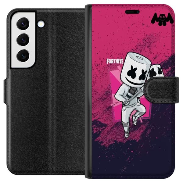 Samsung Galaxy S22 5G Lommeboketui Marshmello Fortnite Skin Emote Gaming DJ Karakter Populært Motiv Barn Ungdom Trend