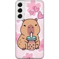 Miniatyrbilde 1 av 3: Samsung Galaxy S22 5G Gjennomsiktig deksel Kawaii Capybara Hjerteanime Stil Søt Design Dyretema TikTok Populær Gave Jente