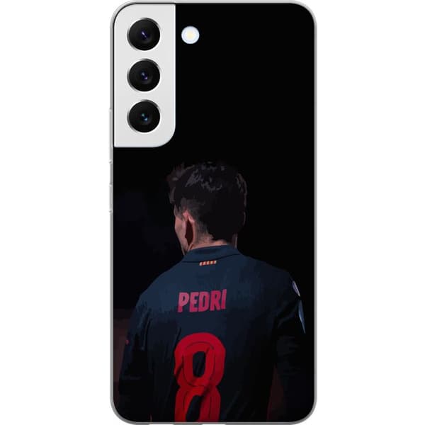 Samsung Galaxy S22 5G Gjennomsiktig deksel Pedri FC Barcelona Fotball Spansk Midtbanespiller Mål Sportsmotivasjon Fans Barn Ungdom