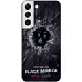Miniatyrbilde 1 av 3: Samsung Galaxy S22 5G Gjennomsiktig deksel Black Mirror Sci-Fi Netflix Serie Dystopi Teknologi Cyberpunk Mørkt TV Videospill Tema
