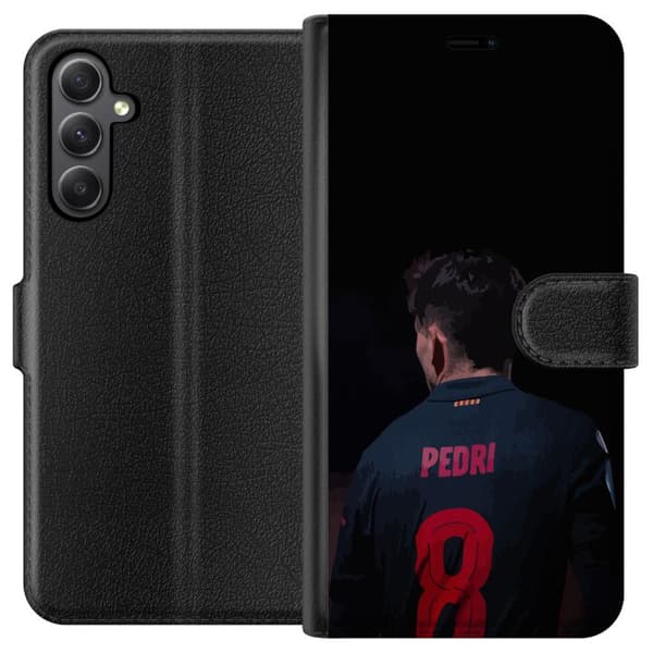 Samsung Galaxy S23 FE Tegnebogsetui Pedri FC Barcelona Fodbold Spansk Midtbanespiller Mål Sportsmotivation Fans Børn Ungdom
