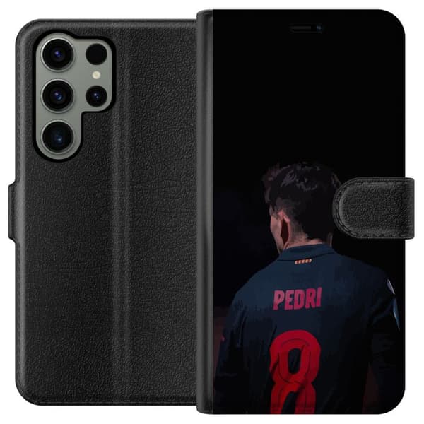 Samsung Galaxy S23 Ultra Lommeboketui Pedri FC Barcelona Fotball Spansk Midtbanespiller Mål Sportsmotivasjon Fans Barn Ungdom