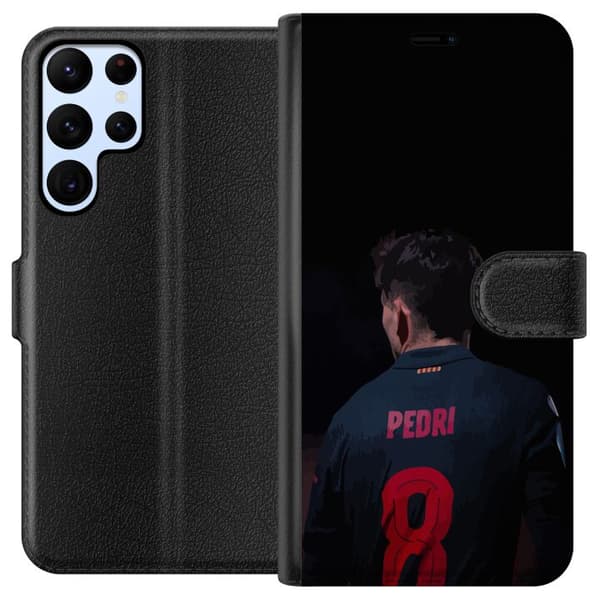 Samsung Galaxy S24 Ultra Lommeboketui Pedri FC Barcelona Fotball Spansk Midtbanespiller Mål Sportsmotivasjon Fans Barn Ungdom
