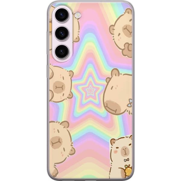 Samsung Galaxy S23+ Gennemsigtig cover Kawaii Capybara Galaxy Sød Anime Dyr Rummotiv Kawaii Trend Gave TikTok Design