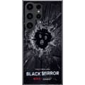 Miniatyrbilde 1 av 3: Samsung Galaxy S24 Ultra Gjennomsiktig deksel Black Mirror Sci-Fi Netflix Serie Dystopi Teknologi Cyberpunk Mørkt TV Videospill Tema