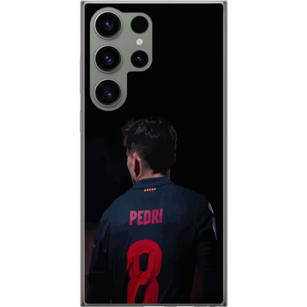 Samsung Galaxy S23 Ultra Gennemsigtig cover Pedri FC Barcelona Fodbold Spansk Midtbanespiller Mål Sportsmotivation Fans Børn Ungdom