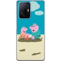 Miniatyrbillede 1 af 3: Xiaomi 11T Pro Gennemsigtig cover Greta Gris Familie Georg Mudderpøl Børnemotiv Serie Populær Børnekarakter Glæde
