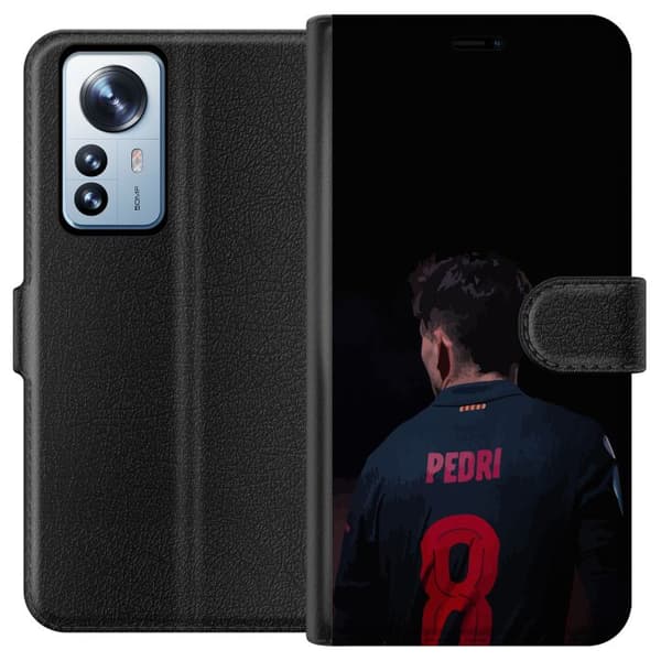 Xiaomi 12 Pro Plånboksfodral Pedri FC Barcelona Fotboll Spansk Mittfältare Mål Sportmotiv Fans Barn Ungdom