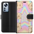 Miniatyrbild 1 av 3: Xiaomi 12 Pro Plånboksfodral Kawaii Capybara Galaxy Söt Anime Djur Rymdmotiv Kawaii Trend Present TikTok Design
