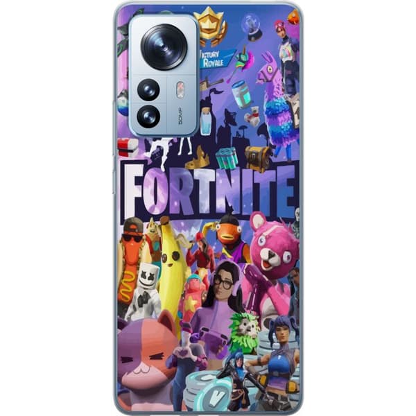 Xiaomi 12 Pro Läpinäkyvä kuori Fortnite Skins Emotes Battle Royale Hahmot Gamer Peliteema Siisti Lapset Nuoret