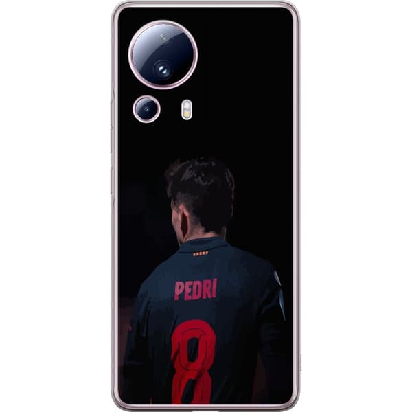 Xiaomi 13 Lite Gennemsigtig cover Pedri FC Barcelona Fodbold Spansk Midtbanespiller Mål Sportsmotivation Fans Børn Ungdom