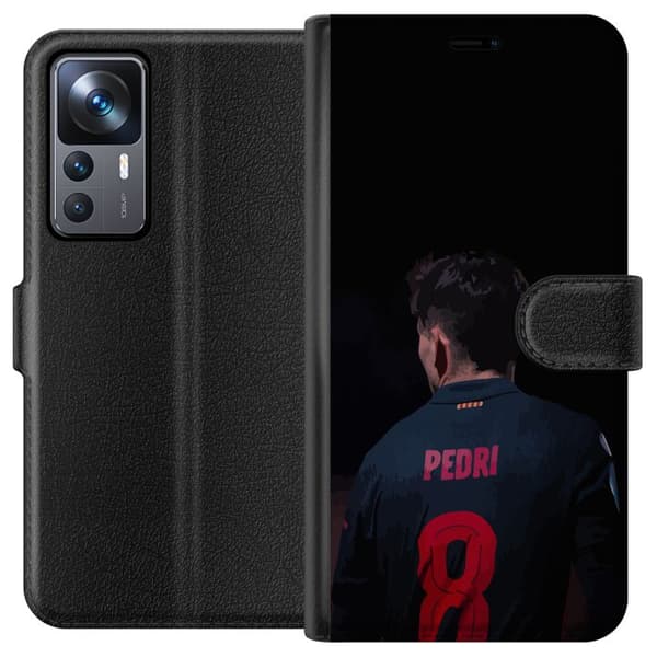 Xiaomi 12T Lompakkokotelo Pedri FC Barcelona Jalkapallo Espanjalainen Keskikenttäpelaaja Maali Urheilumotivaatio Fanit Lapset Nuoret