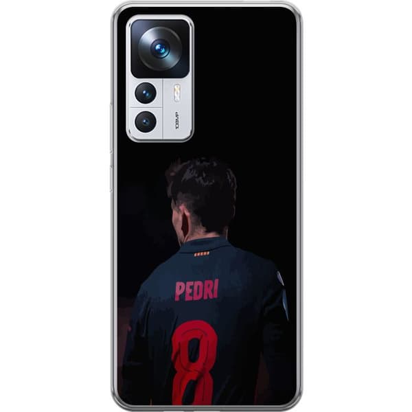Xiaomi 12T Pro Genomskinligt Skal Pedri FC Barcelona Fotboll Spansk Mittfältare Mål Sportmotiv Fans Barn Ungdom