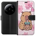 Miniatyrbild 1 av 3: Xiaomi 13 Ultra Plånboksfodral Kawaii Capybara Hjärtan Anime Stil Söt Design Djurmotiv TikTok Populärt Present Tjej