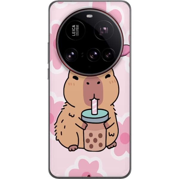 Xiaomi 15 Ultra Läpinäkyvä kuori Kawaii Capybara Sydän Anime-tyyli Söpö Suunnittelu Eläinaihe TikTok Suosittu Lahja Tyttö