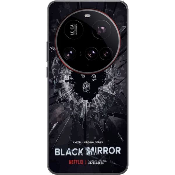 Xiaomi 15 Ultra Genomskinligt Skal Black Mirror Sci-Fi Netflix Serie Dystopi Teknik Cyberpunk Mörkt TV Spelmotiv
