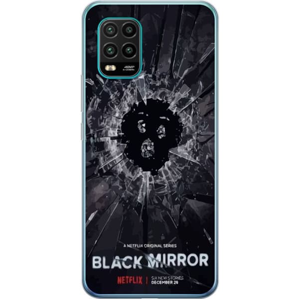 Xiaomi Mi 10 Lite 5G Genomskinligt Skal Black Mirror Sci-Fi Netflix Serie Dystopi Teknik Cyberpunk Mörkt TV Spelmotiv