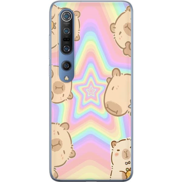 Xiaomi Mi 10 Pro 5G Genomskinligt Skal Kawaii Capybara Galaxy Söt Anime Djur Rymdmotiv Kawaii Trend Present TikTok Design