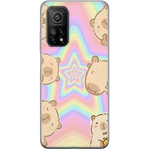 Xiaomi Mi 10T Pro 5G Gennemsigtig cover Kawaii Capybara Galaxy Sød Anime Dyr Rummotiv Kawaii Trend Gave TikTok Design