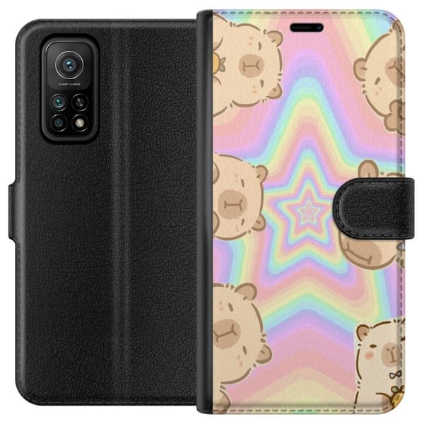 Xiaomi Mi 10T Pro 5G Lommeboketui Kawaii Capybara Galaxy Søt Anime Dyr Romtema Kawaii Trend Gave TikTok Design