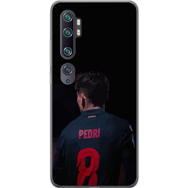 Xiaomi Mi Note 10 Läpinäkyvä kuori Pedri FC Barcelona Jalkapallo Espanjalainen Keskikenttäpelaaja Maali Urheilumotivaatio Fanit Lapset Nuoret