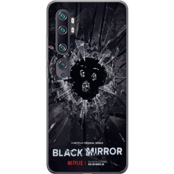 Xiaomi Mi Note 10 Gennemsigtig cover Black Mirror Sci-Fi Netflix Serie Dystopi Teknologi Cyberpunk Mørkt TV Videospil Tema