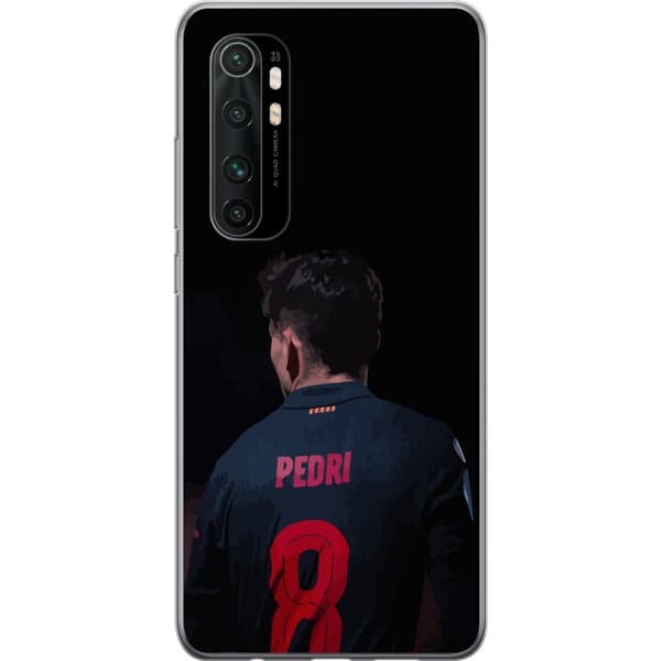 Xiaomi Mi Note 10 Lite Gennemsigtig cover Pedri FC Barcelona Fodbold Spansk Midtbanespiller Mål Sportsmotivation Fans Børn Ungdom