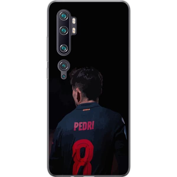 Xiaomi Mi Note 10 Pro Gennemsigtig cover Pedri FC Barcelona Fodbold Spansk Midtbanespiller Mål Sportsmotivation Fans Børn Ungdom
